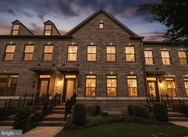 a front view of a building