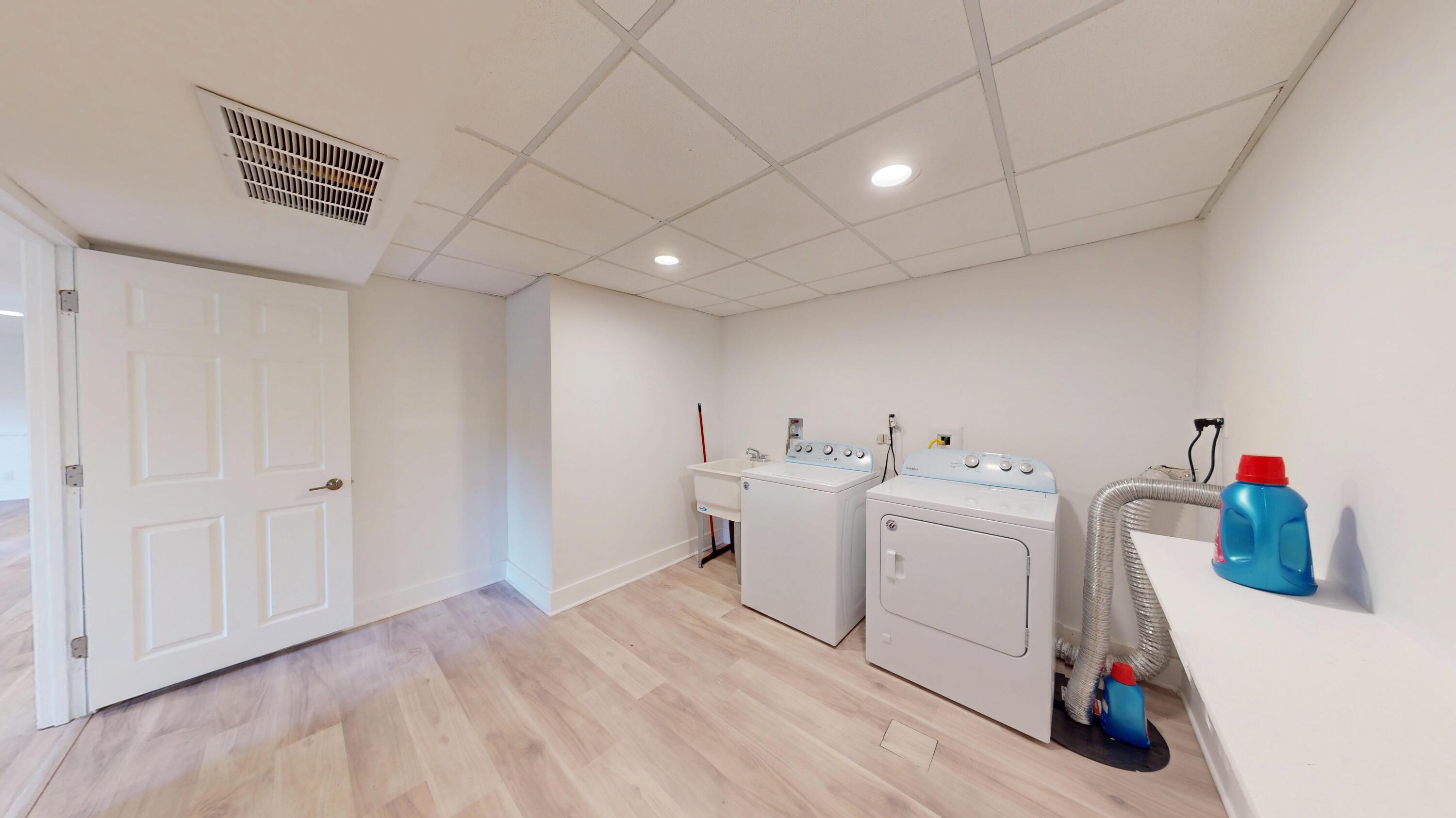 3064 Parkwood Place Crown Point, IN 46307 - Photo 34 of 40 a view of storage and utility room with a washer and dryer