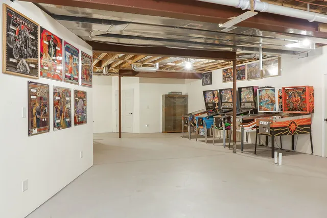 a view of a patio with couple of chairs