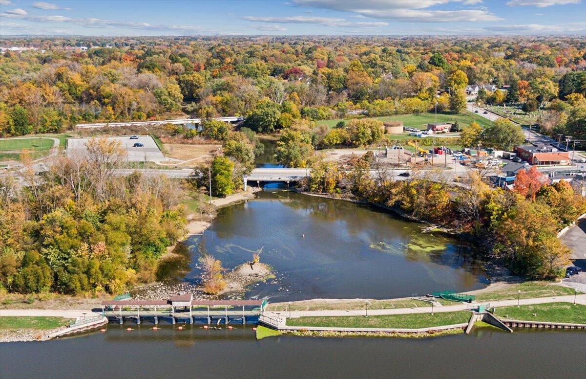1009 Lake George Drive Hobart, IN 46342 - Photo 73 of 73 an aerial view of residential houses with outdoor space