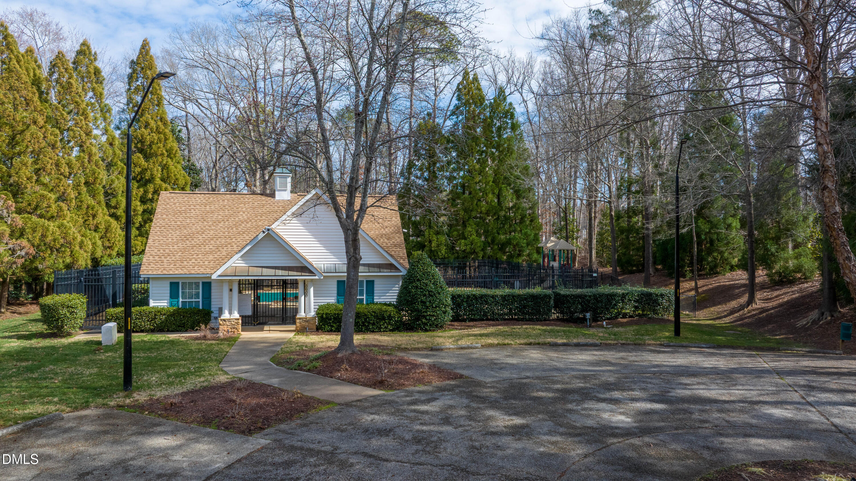 2339 School Creek Place Raleigh, NC 27606 - Photo 54 of 59 a front view of a house with garden