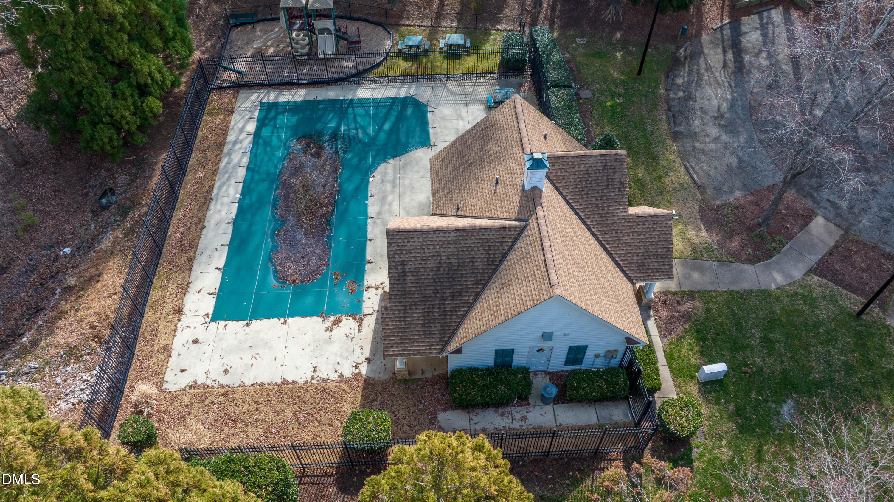 2339 School Creek Place Raleigh, NC 27606 - Photo 55 of 59 a aerial view of a house