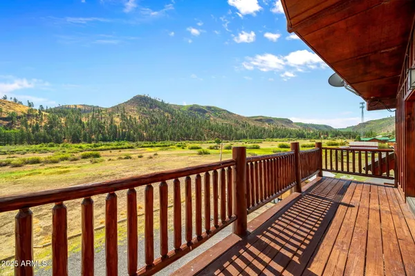 a view of outdoor space with seating area