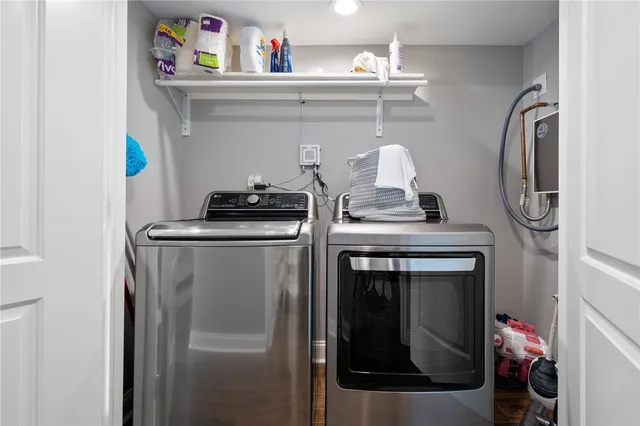 a close view of utility room