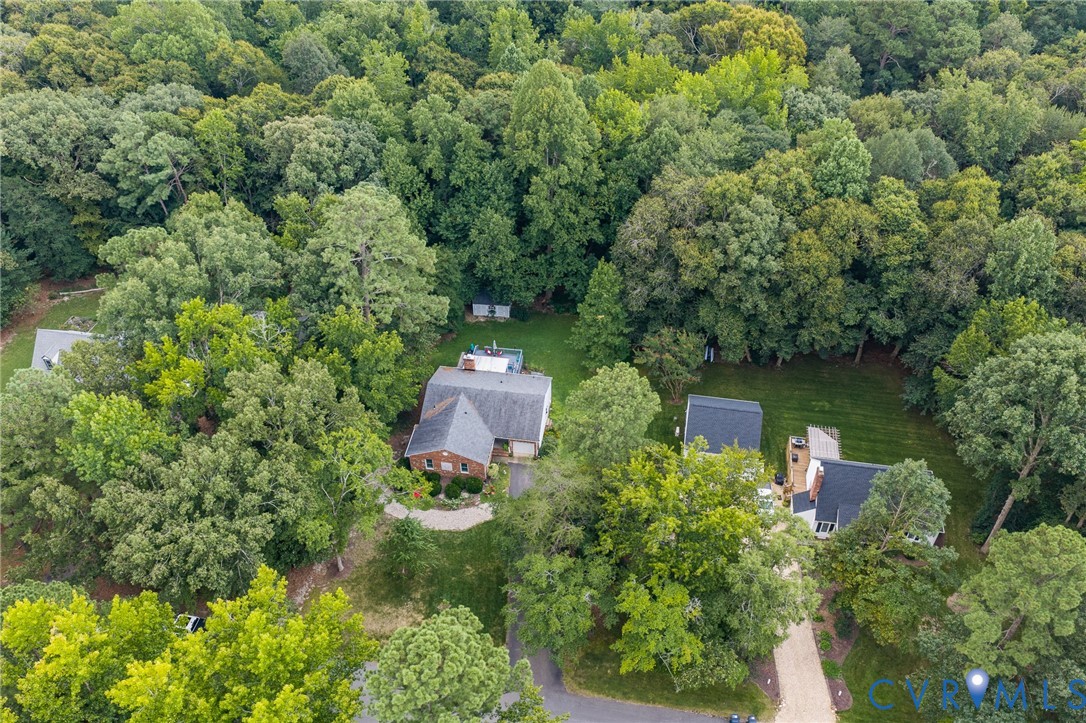 3841 Strawhill Road Richmond, VA 23231 - Photo 49 of 56 Extensive tree coverage, paved driveway, brick fac