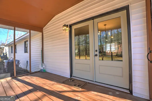 a view of a front door of the house