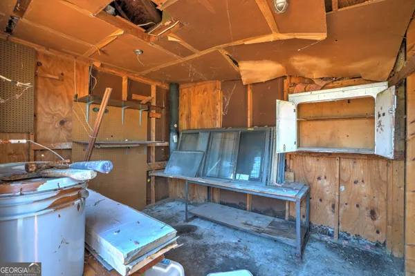 a view of storage and utility room