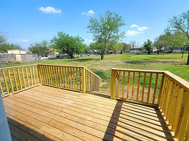 a view of yard with an ocean view