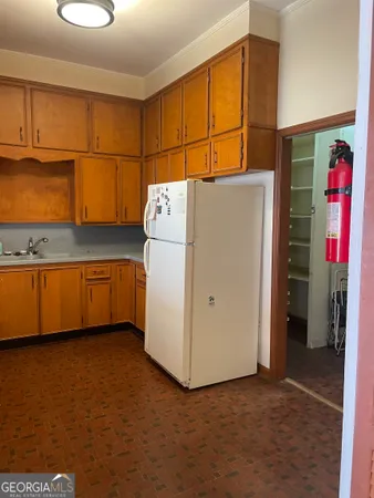 a view of a hallway in the house