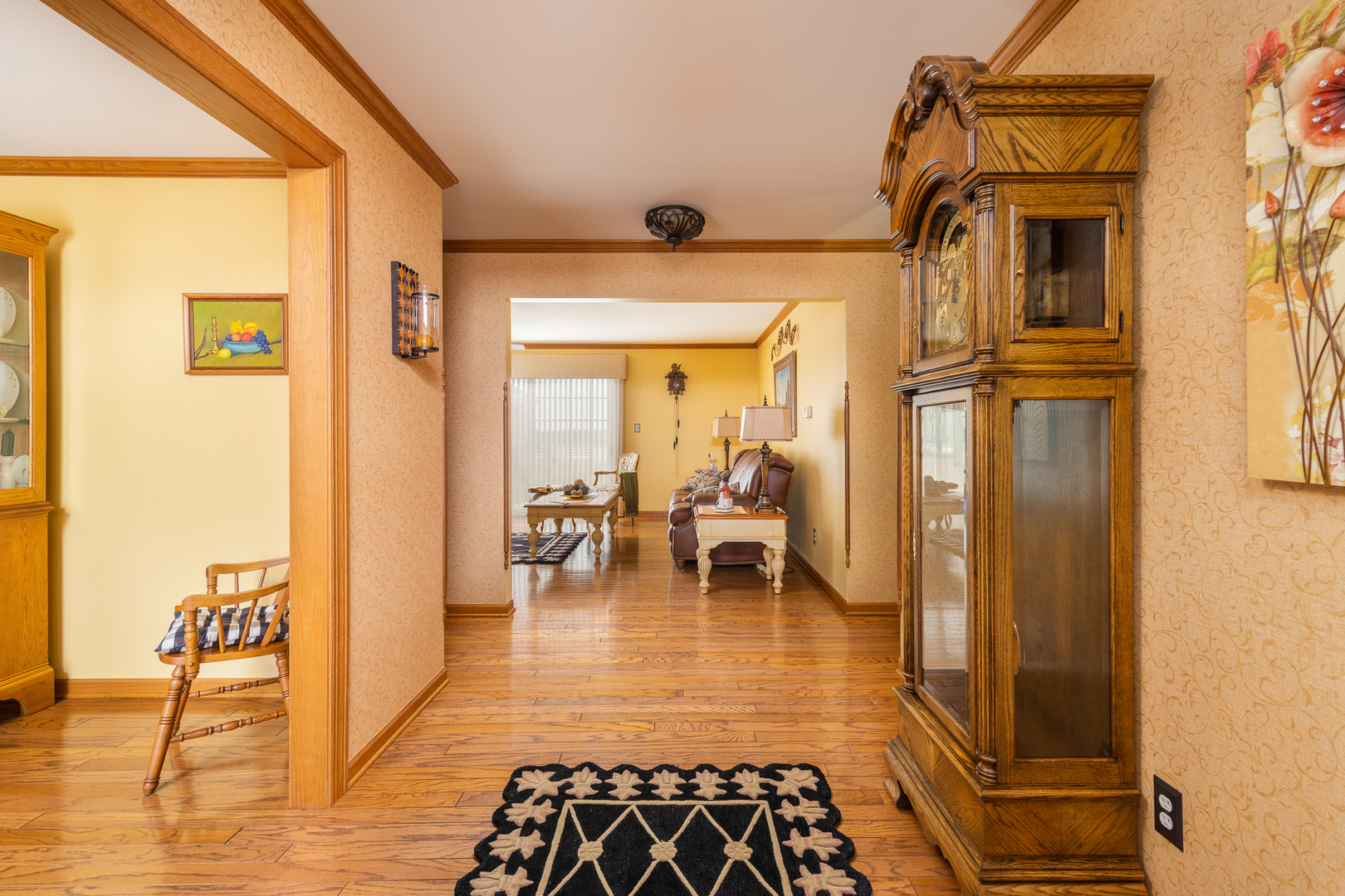 3508 East 5th Road LaSalle, IL 61301 - Photo 3 of 69 a view of a hallway with wooden floor and furniture