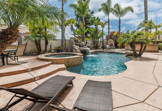 a view of a backyard with plants