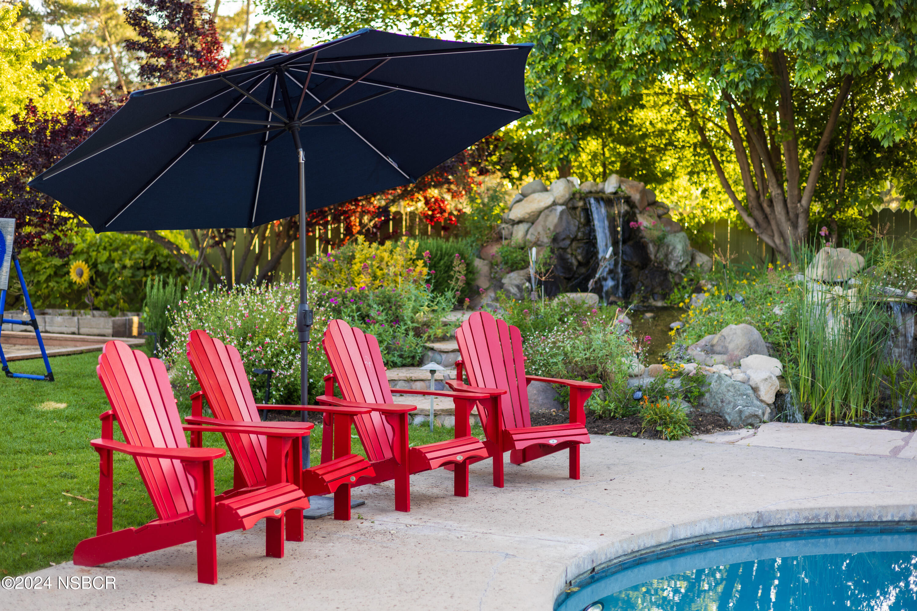 Undisclosed Address Santa Ynez, CA 93460 - Photo 34 of 43 a backyard view of a house with backyard and outdoor seating