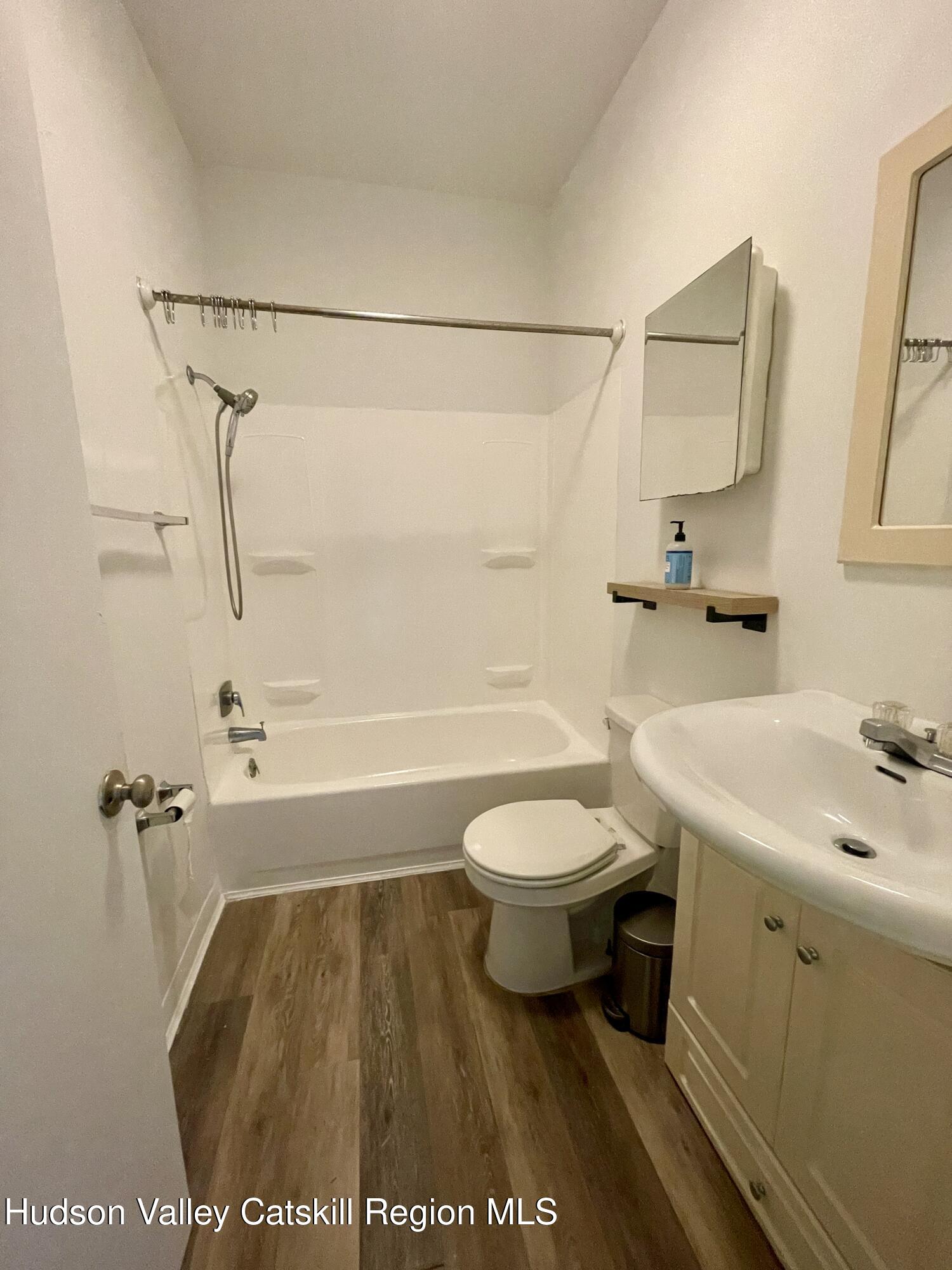 426 Warren Street, Unit 3 Hudson, NY 12534 - Photo 11 of 13 a bathroom with a sink a toilet and shower