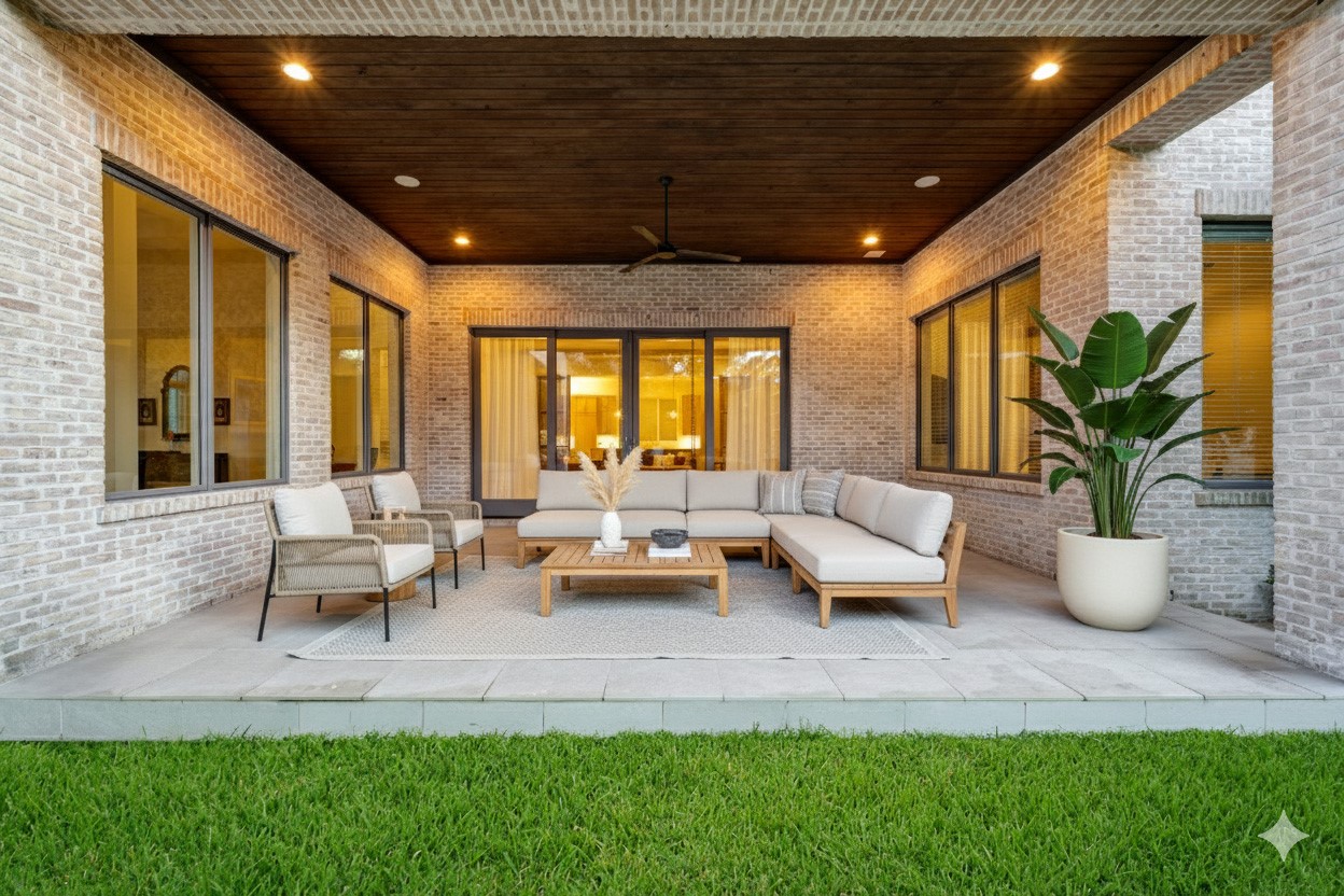 247 Piney Point Road Piney Point Village, TX 77024 - Photo 34 of 40 a building outdoor space with patio furniture and potted plants