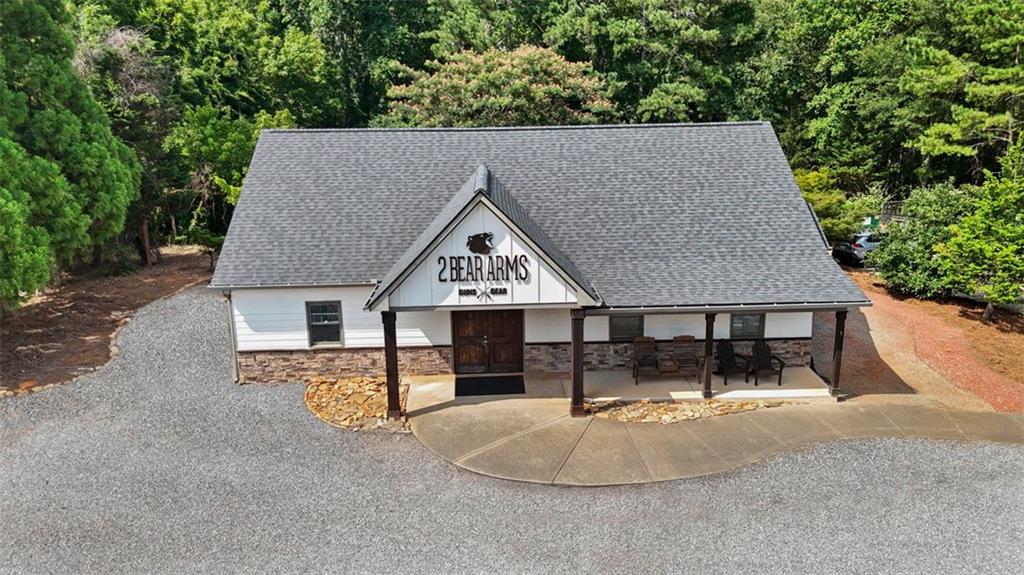 a house with a outdoor space