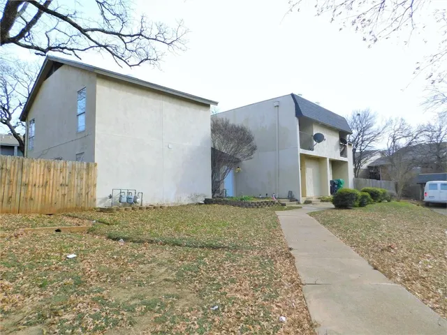 a backyard of a house