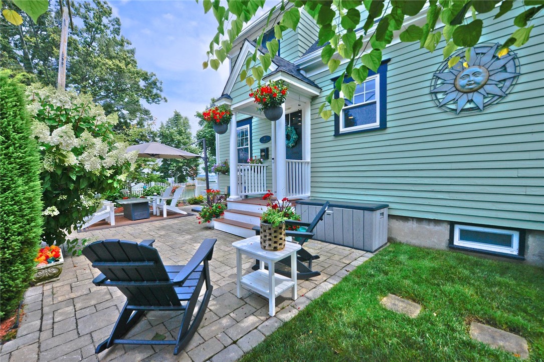 19 Ellery Road Newport, RI 02840 - Photo 6 of 42 Courtyard is surrounded by garden beds of blooming flowers
