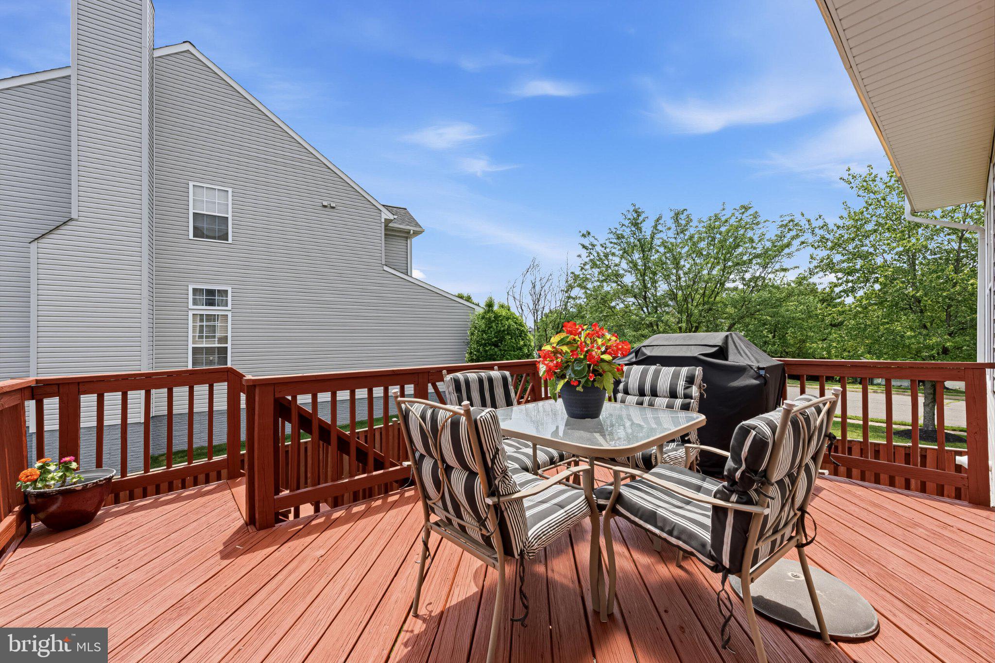 602 Shanks Evans Road Northeast Leesburg, VA 20176 - Photo 17 of 43 Sunny deck with vibrant blooms.