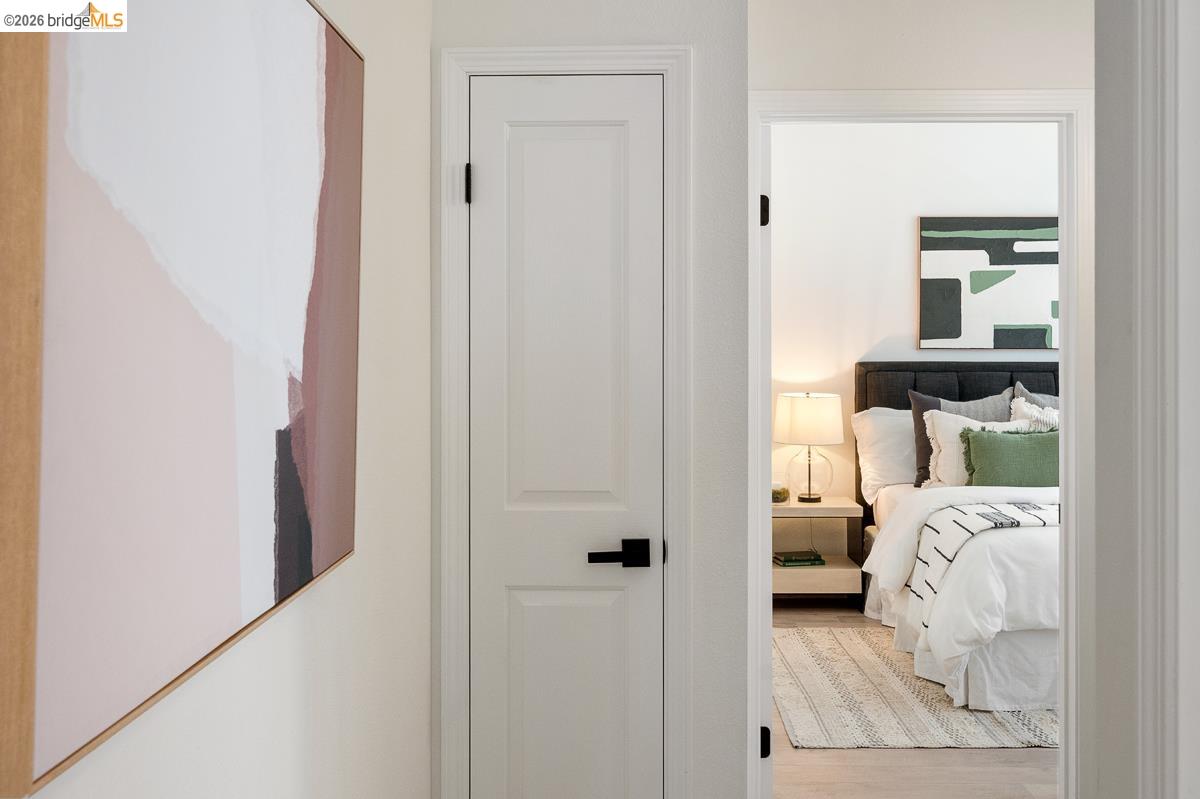 2029 Channing Way, Unit 3D Berkeley, CA 94704 - Photo 27 of 54 White paneled interior doors with matte black hardware