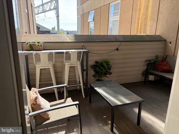 a house view with a seating space