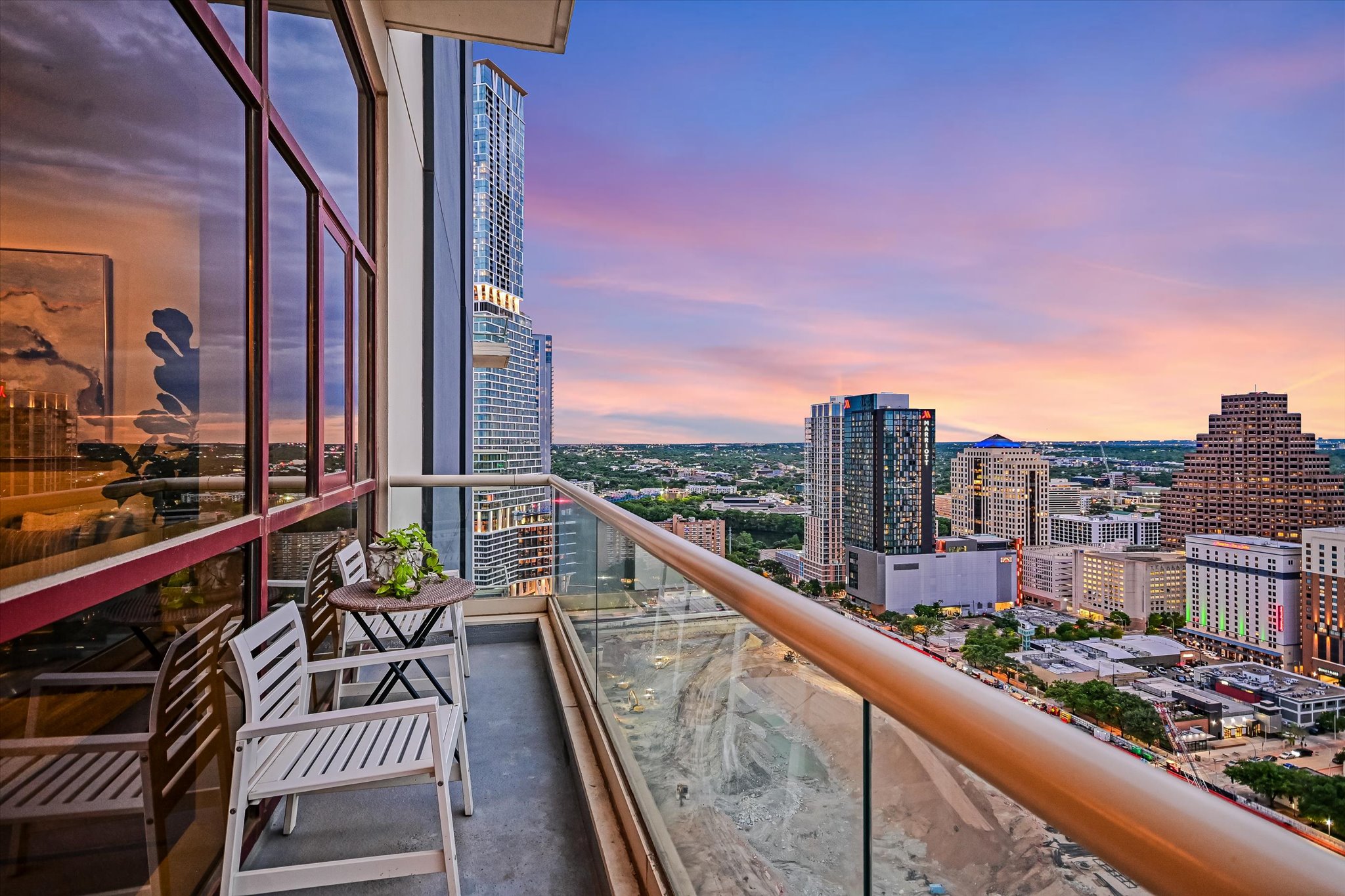 555 East 5th Street, Unit 2826 Austin, TX 78701 - Photo 25 of 40 a view of balcony with furniture