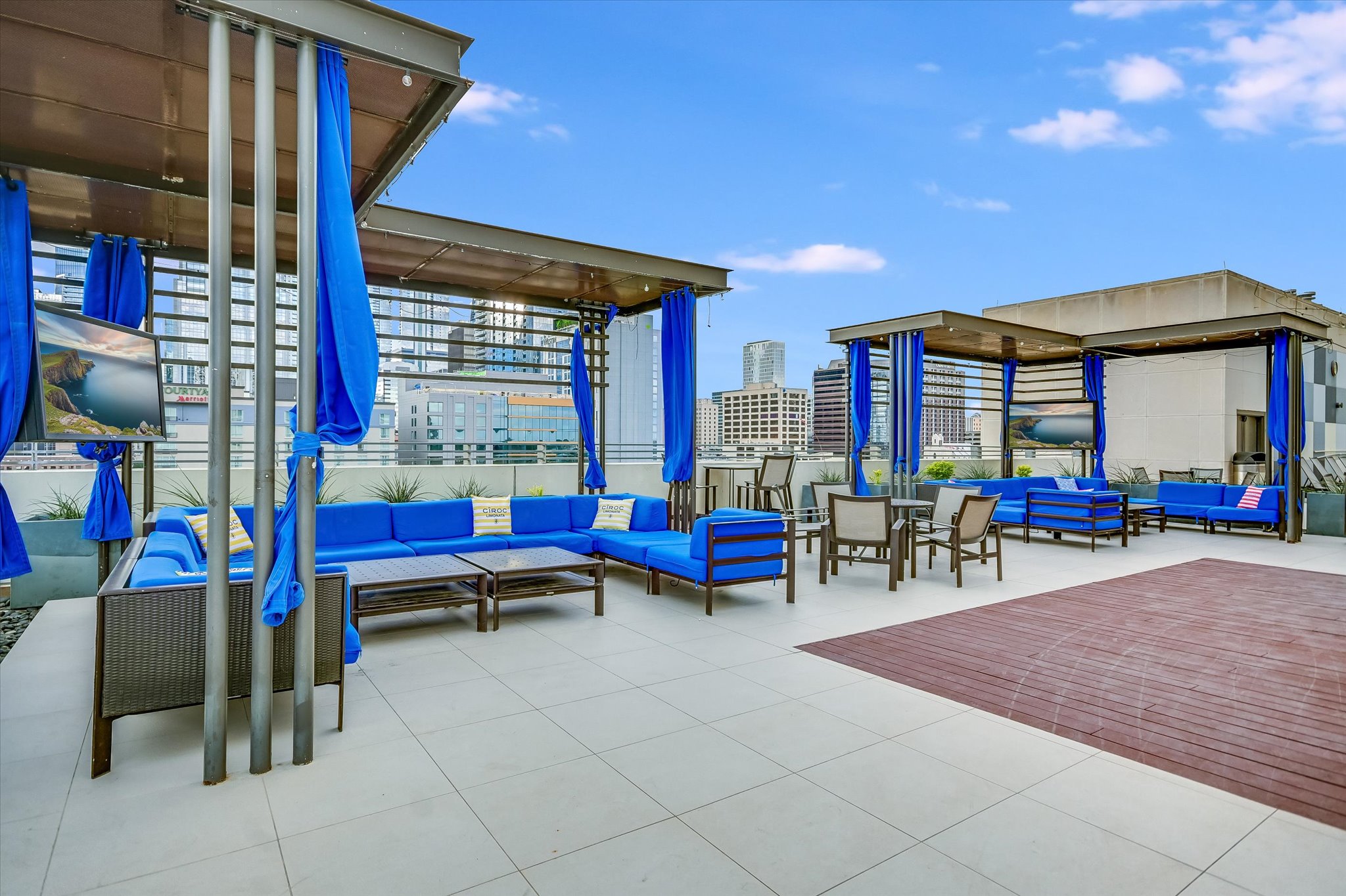 555 East 5th Street, Unit 2826 Austin, TX 78701 - Photo 32 of 40 a view of pool with outdoor seating