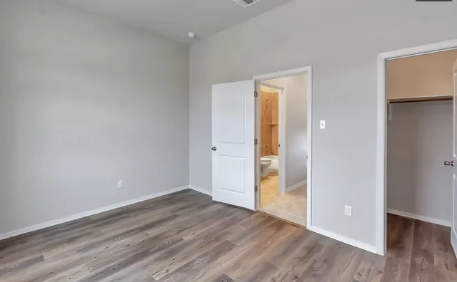 wooden floor in an empty room