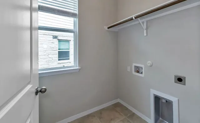 a view of a room that has a window in it