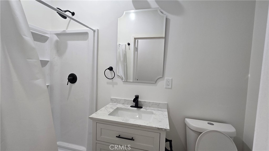 1036 Beacon Avenue, Unit 1036 Los Angeles, CA 90015 - Photo 2 of 7 a bathroom with a sink toilet and shower