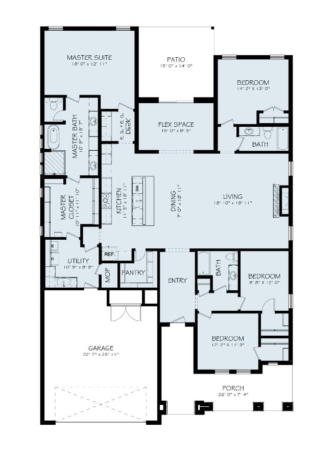 7013 16th Street Lubbock, TX 79416 - Photo 33 of 33 Vanessa Floorplan