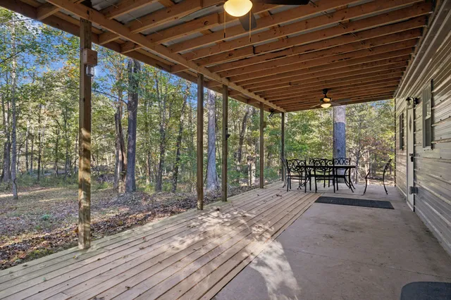 a view of porch with chairs and floor