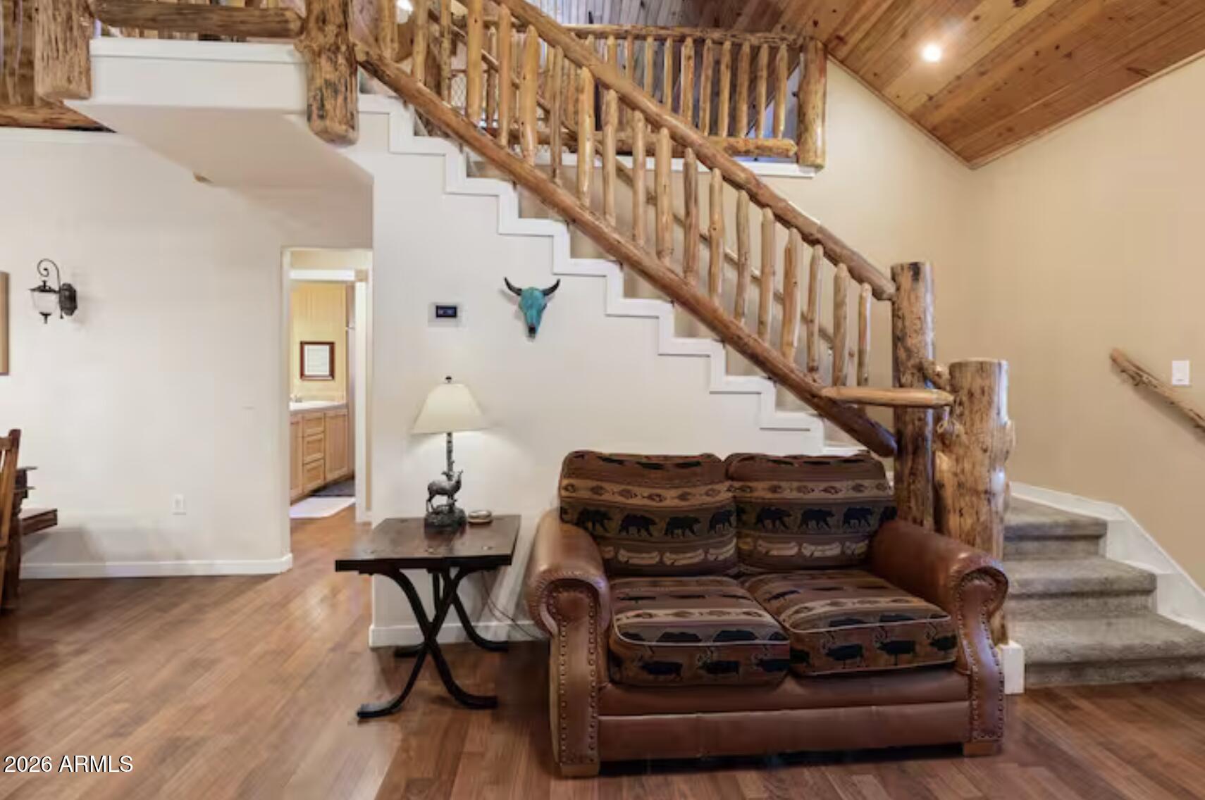 2540 Timber Ridge Lane Pinetop, AZ 85935 - Photo 8 of 37 a living room with furniture and wooden floor