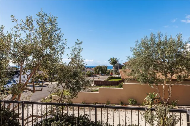 a view of city from a balcony