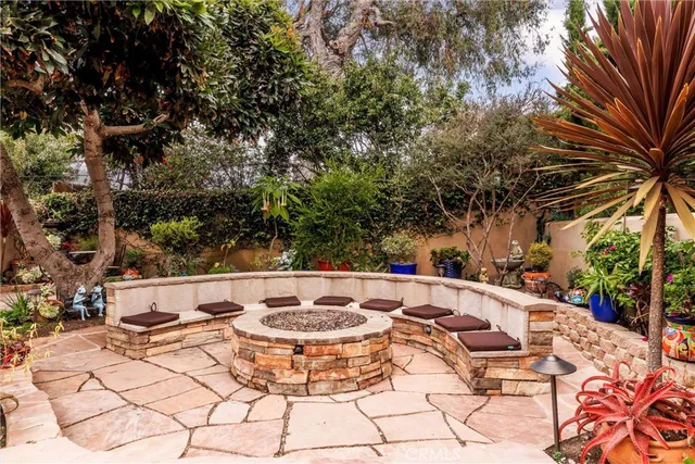 a view of an outdoor space with swimming pool