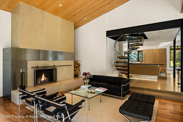 a view of a living room and a window