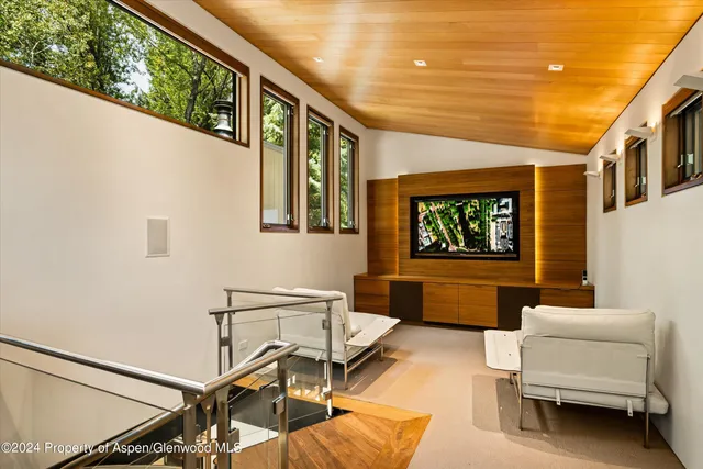 a view of yard along with trees