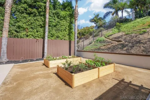 a view of a house with a backyard