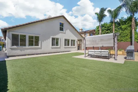 a view of an outdoor space and deck