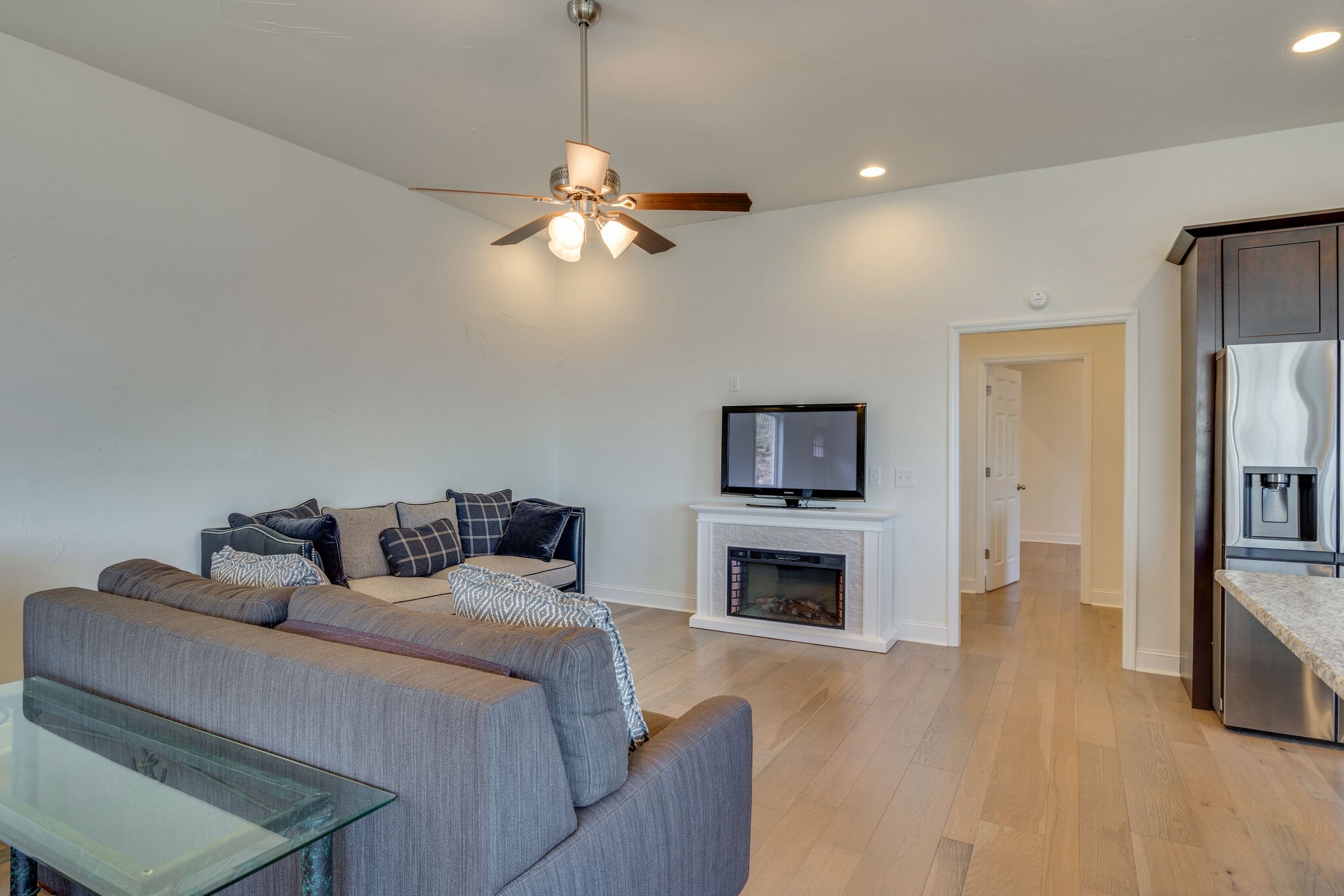609 Floating Mill Village Road Silver Point, TN 38582 - Photo 13 of 64 a bedroom with furniture and a fireplace