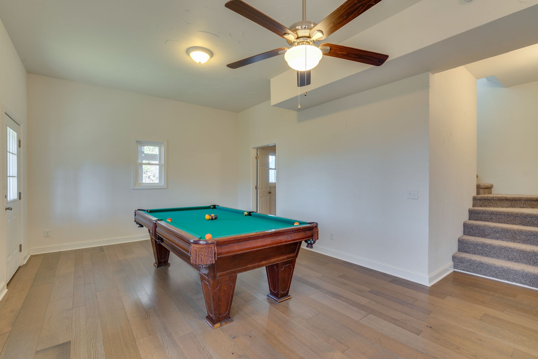 609 Floating Mill Village Road Silver Point, TN 38582 - Photo 24 of 64 wooden room with pool table and windows