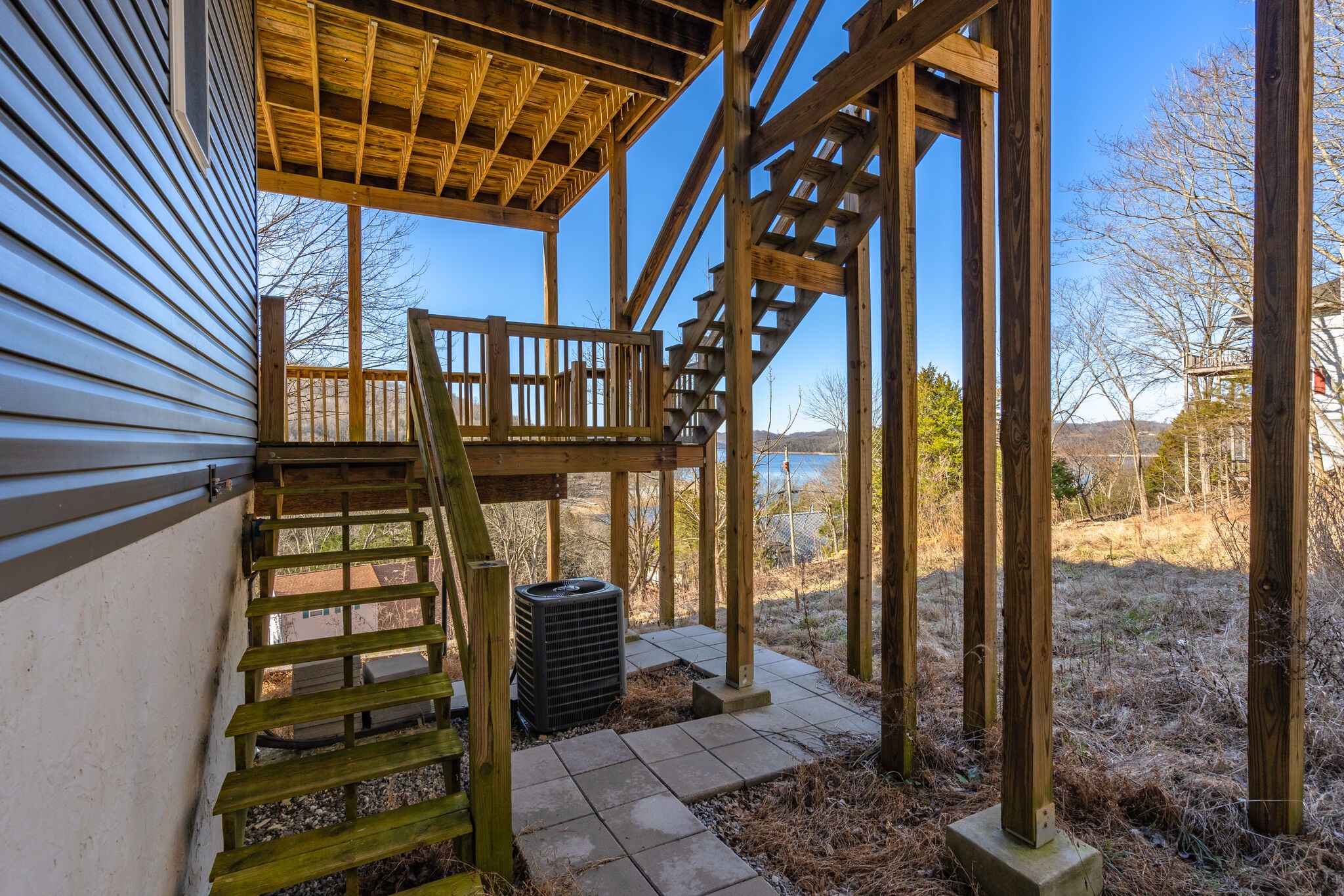 609 Floating Mill Village Road Silver Point, TN 38582 - Photo 43 of 64 a view of balcony with wooden floor and outdoor seating