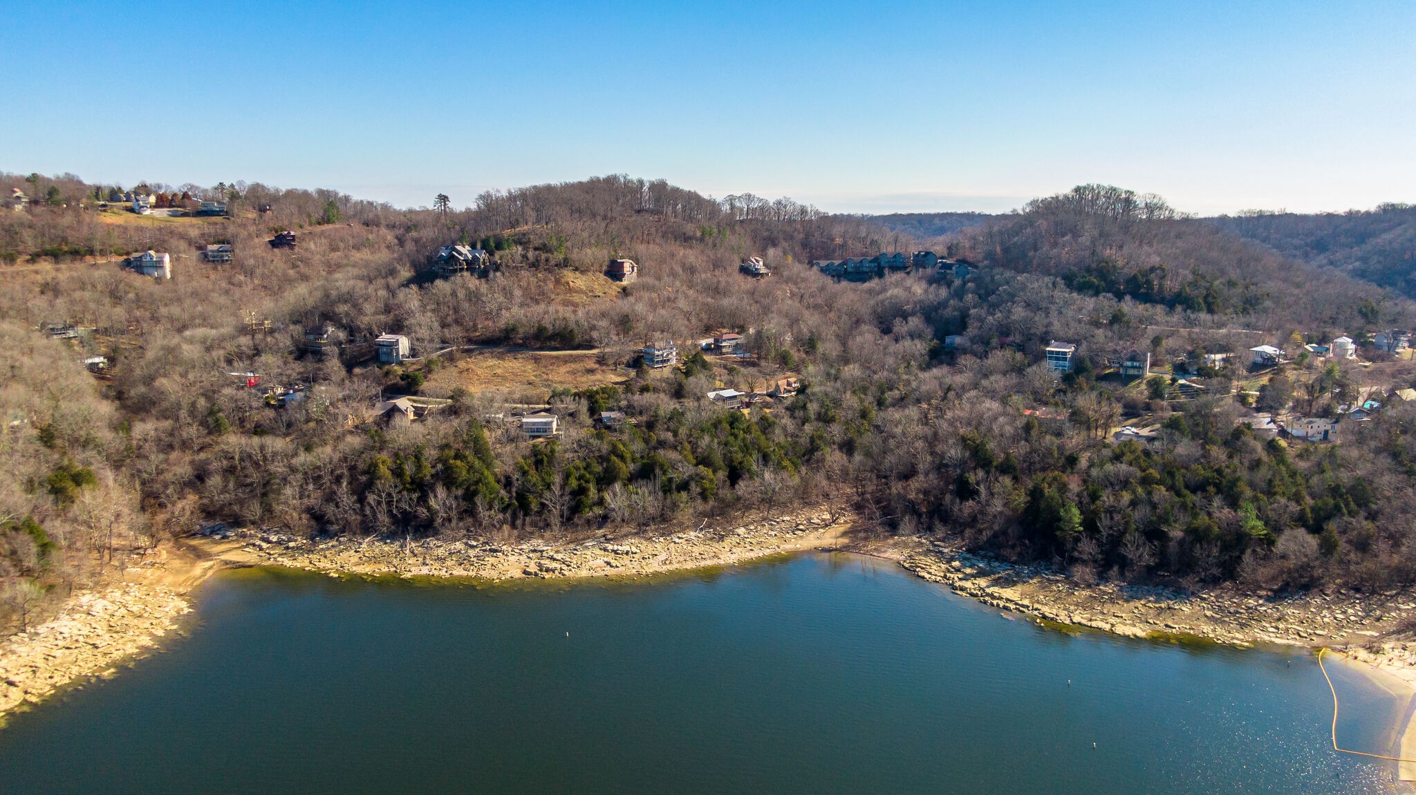 609 Floating Mill Village Road Silver Point, TN 38582 - Photo 55 of 64 an aerial view of residential house with ocean view