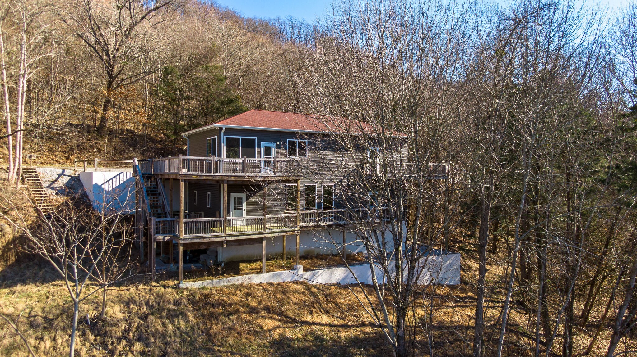 609 Floating Mill Village Road Silver Point, TN 38582 - Photo 58 of 64 a view of a house with yard and sitting area