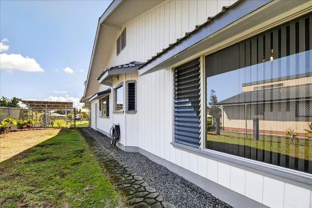a view of a back yard of the house