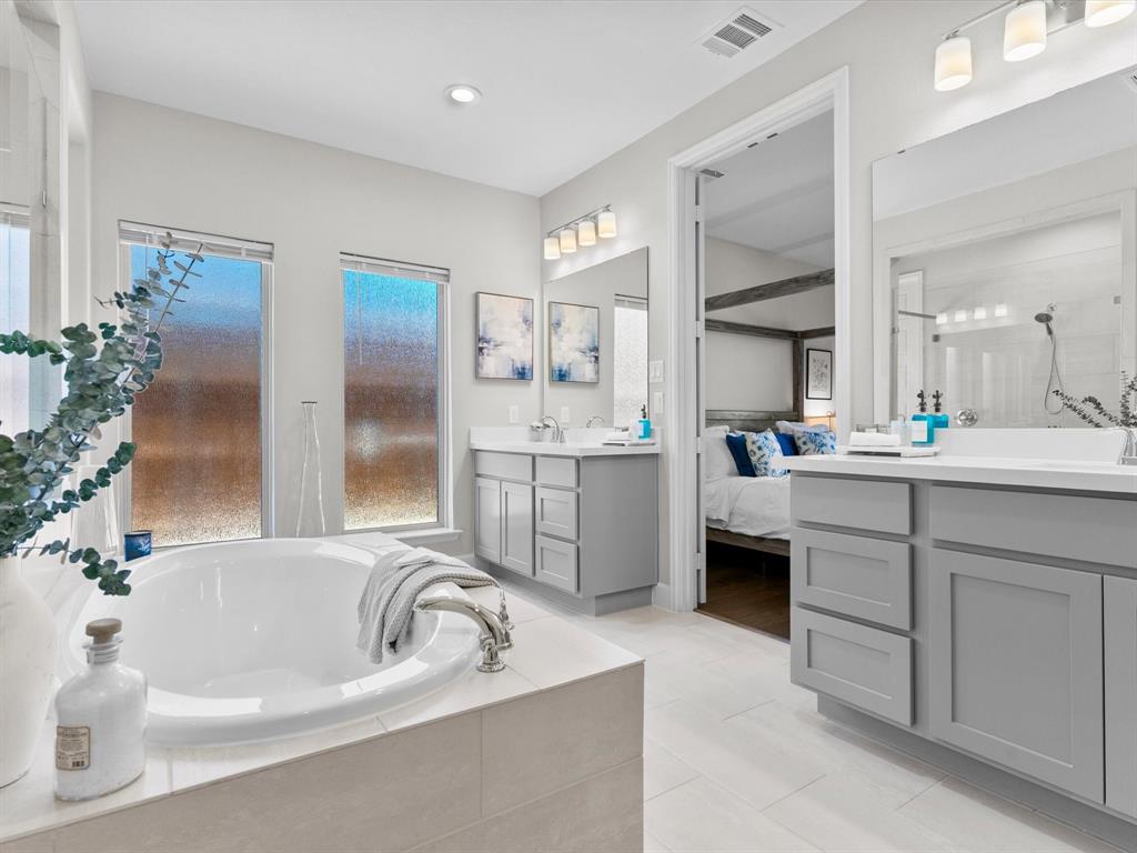112 Pecan Court Rhome, TX 76078 - Photo 20 of 38 Primary bathroom featuring a well-designed layout with plenty of space for daily routines.
