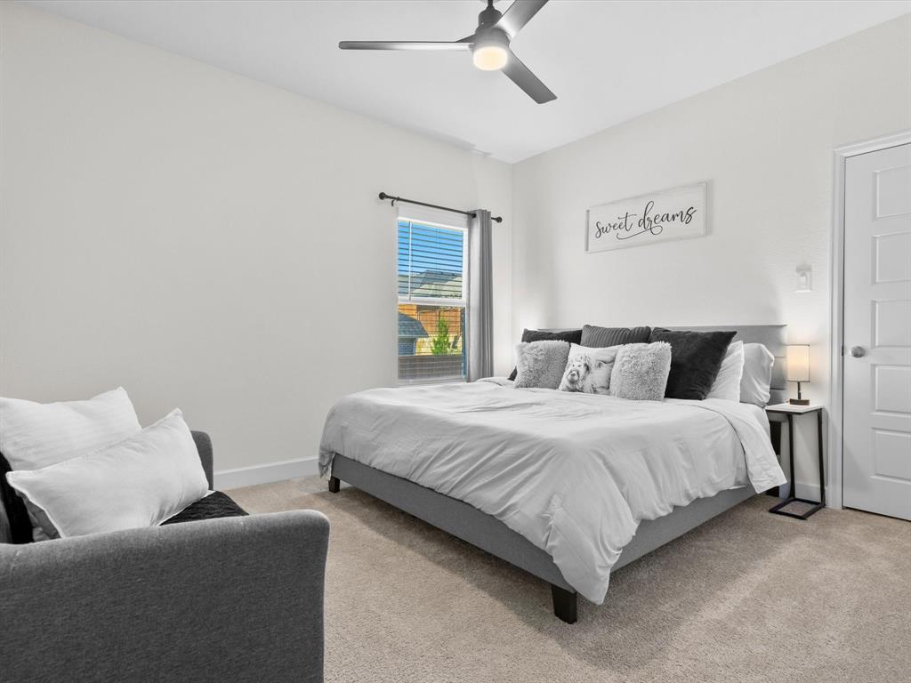 112 Pecan Court Rhome, TX 76078 - Photo 29 of 38 Versatile secondary bedroom perfect for guests, a home office, or growing households.