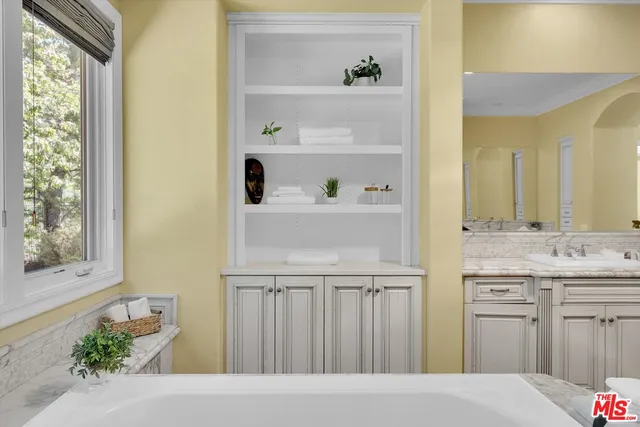 a view of swimming pool with a yard