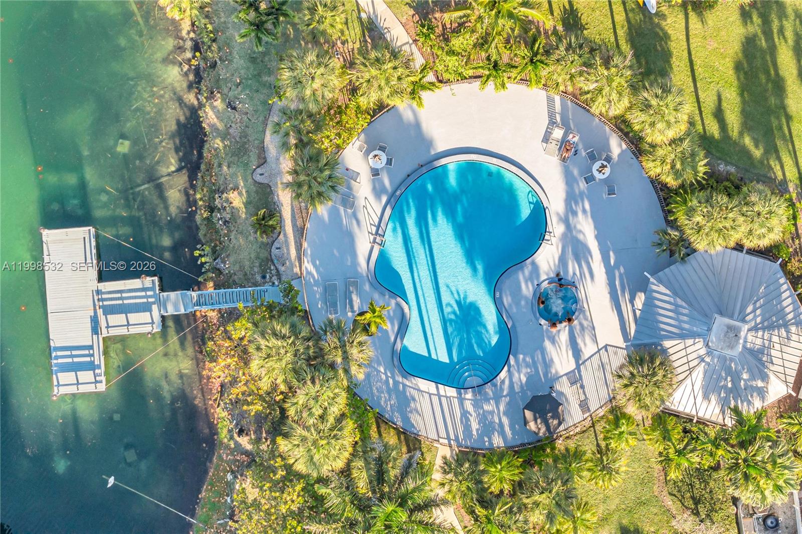 7018 Southwest 53rd Lane Miami, FL 33155 - Photo 56 of 59 a view of swimming pool from a balcony