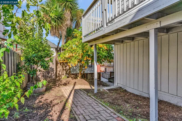 a view of stairs and wooden floor