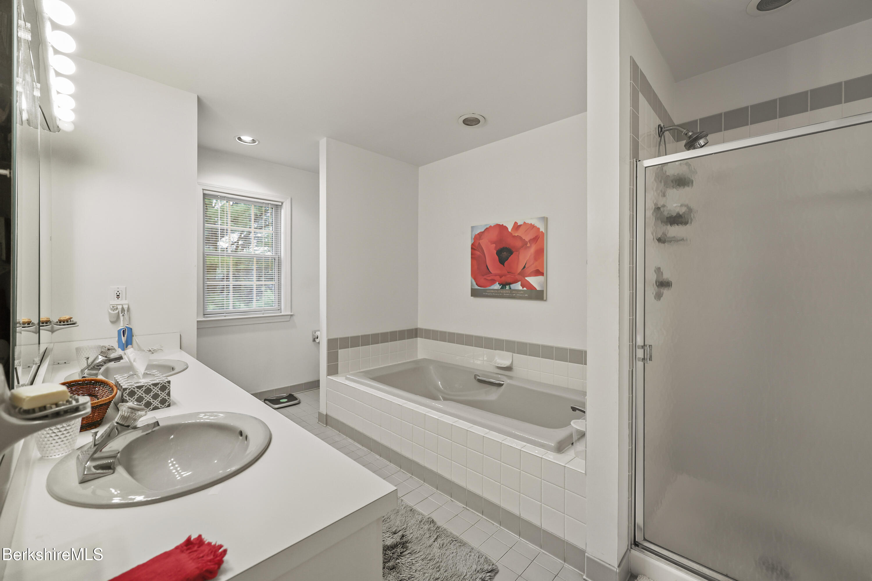 1136 Barker Road, Unit 27 Pittsfield, MA 01201 - Photo 18 of 30 a bathroom with a sink tub and a mirror
